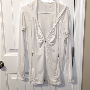 Athleta White lightweight SPF Jacket M